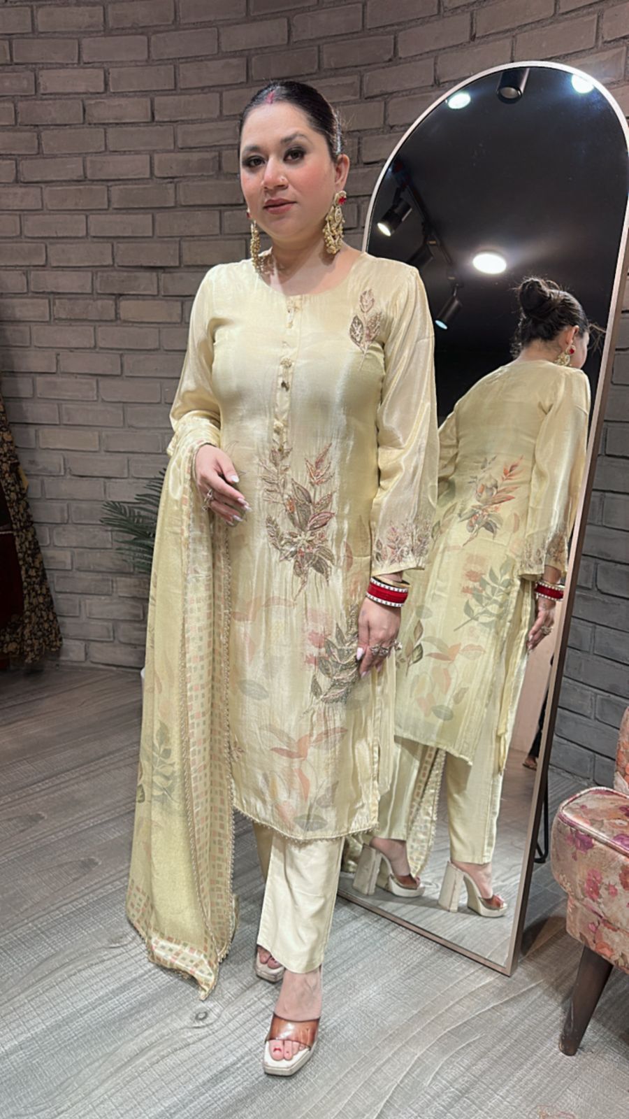 Shamiana Golden Designer Suit