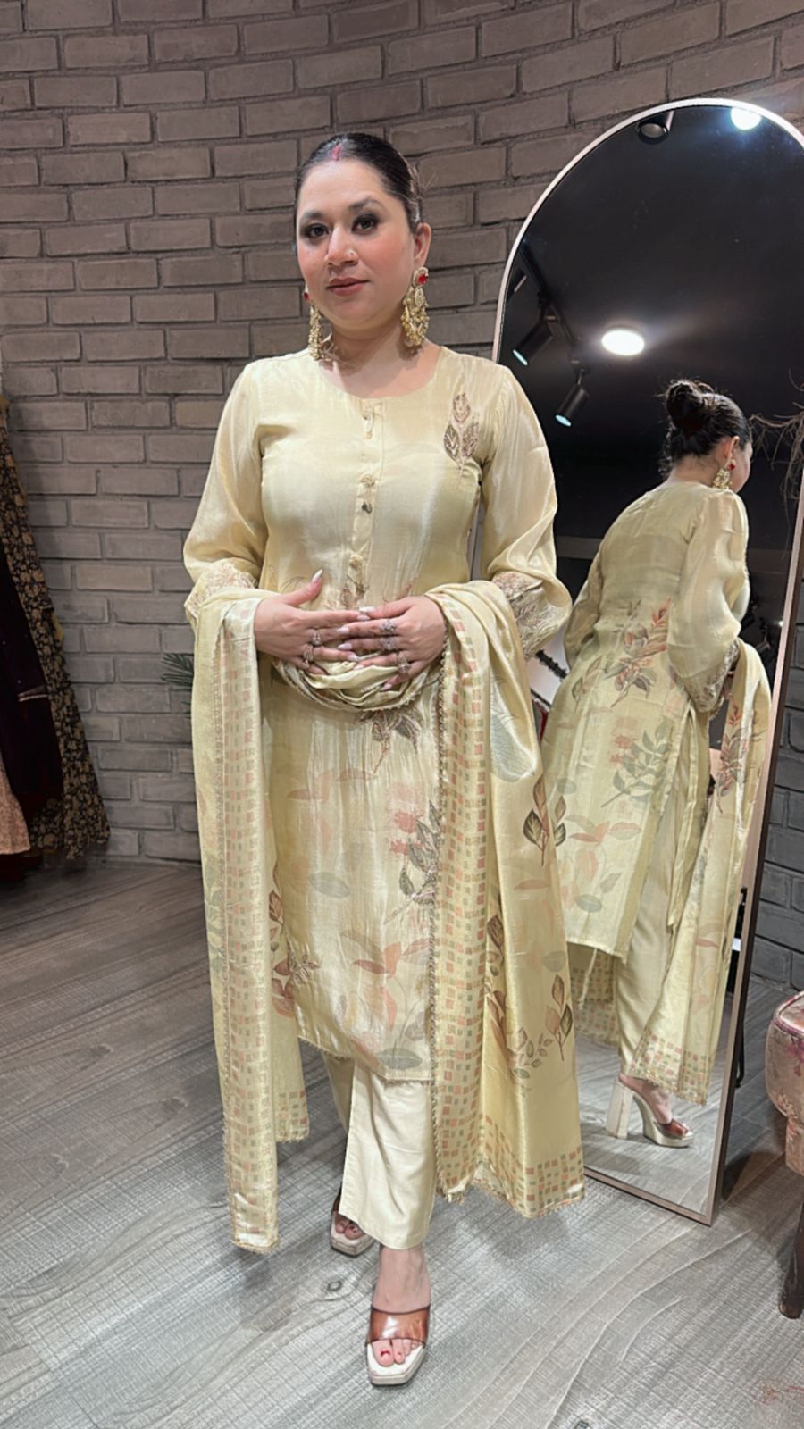 Shamiana Golden Designer Suit