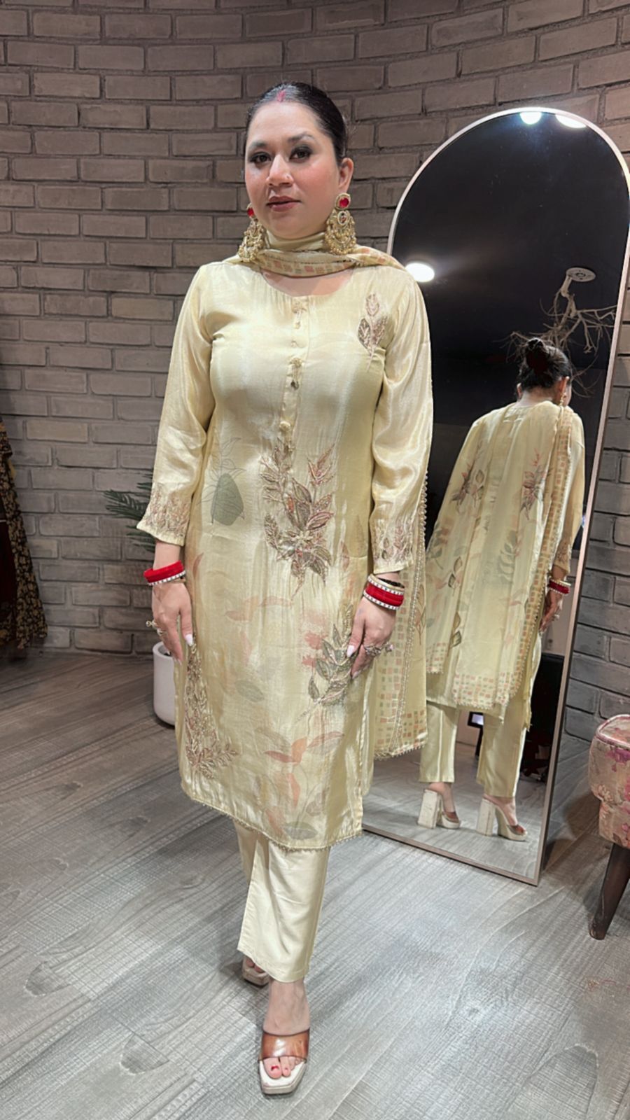 Shamiana Golden Designer Suit