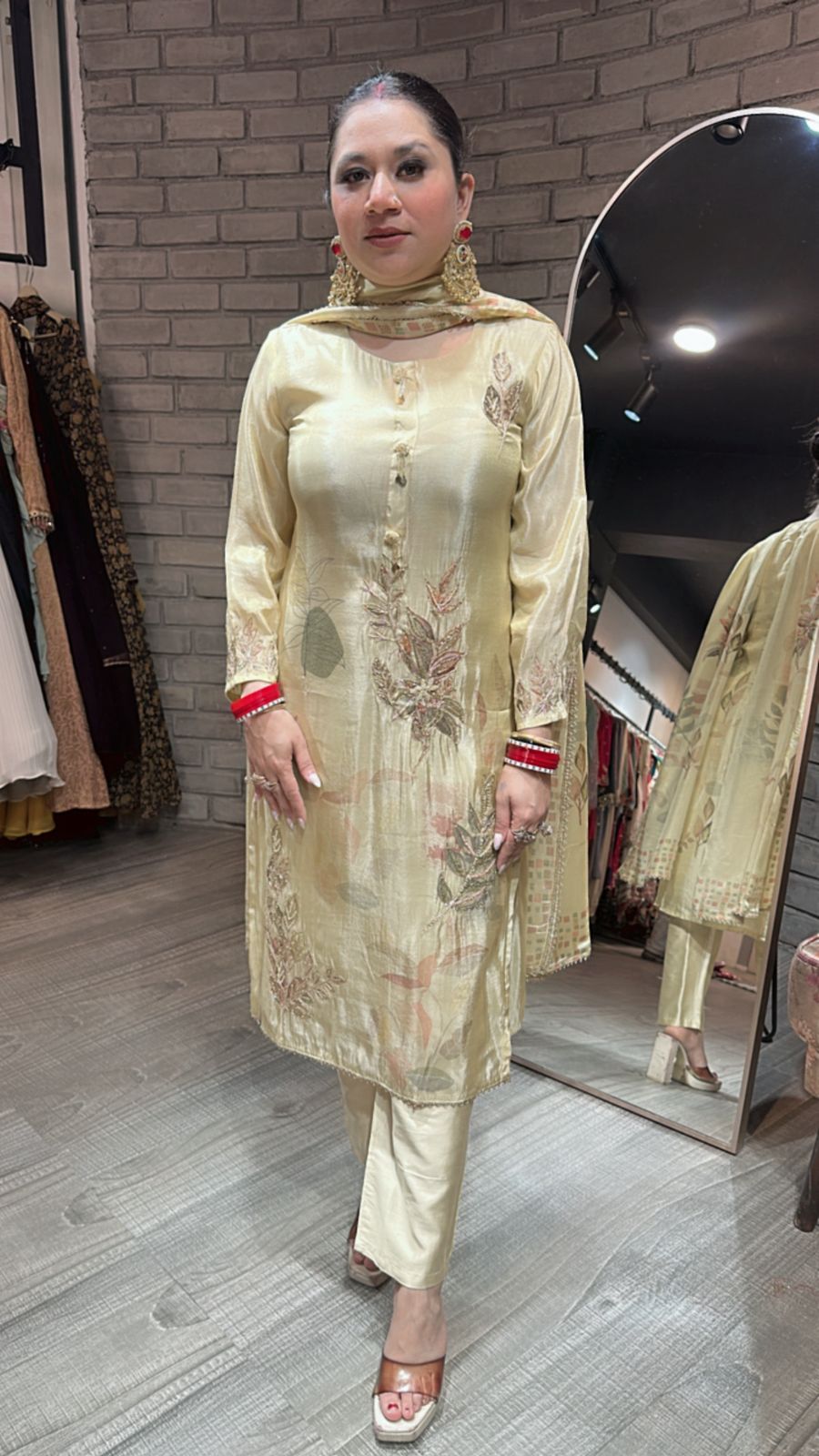 Shamiana Golden Designer Suit