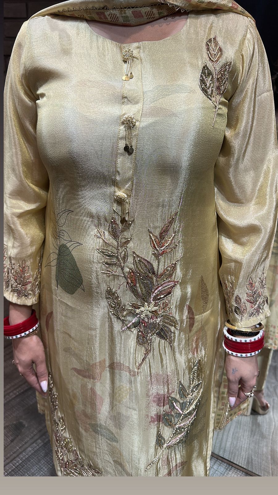Shamiana Golden Designer Suit