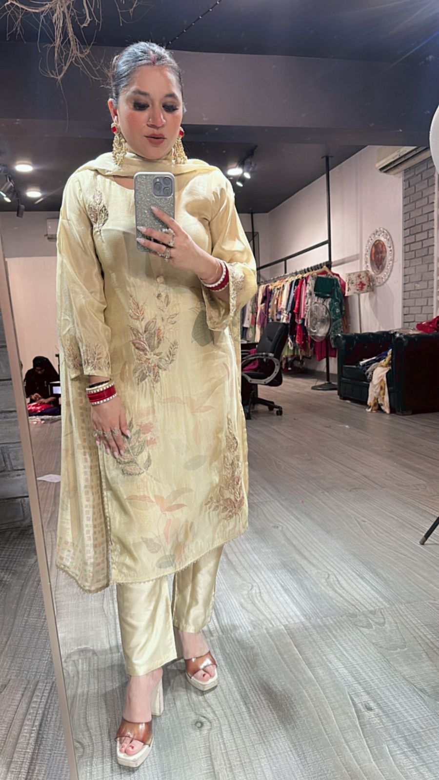 Shamiana Golden Designer Suit