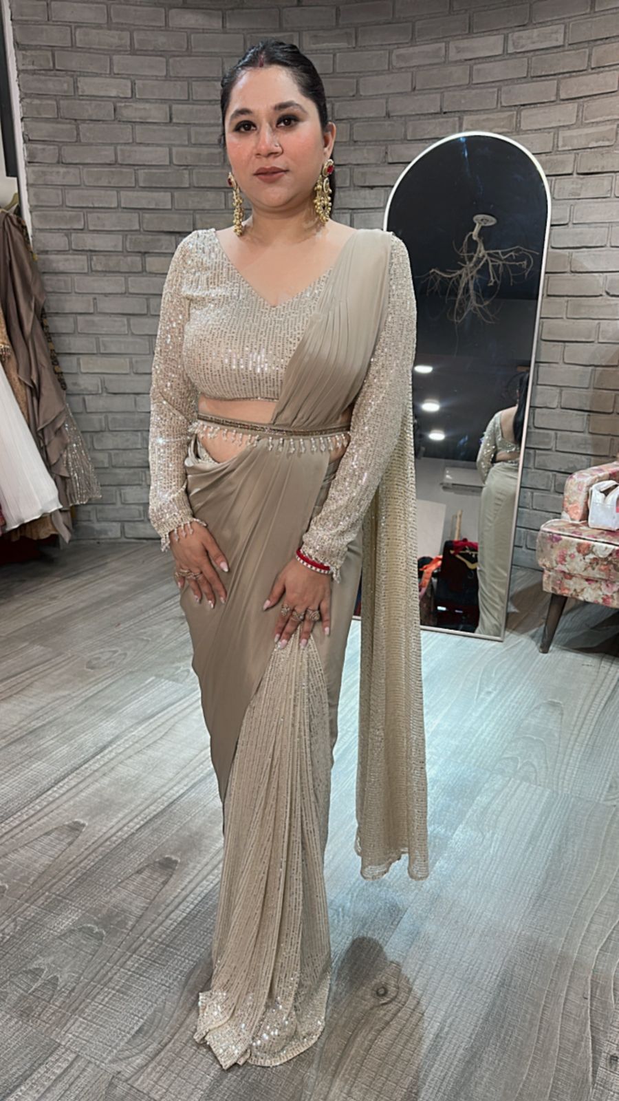 Bijli Bling Designer saree