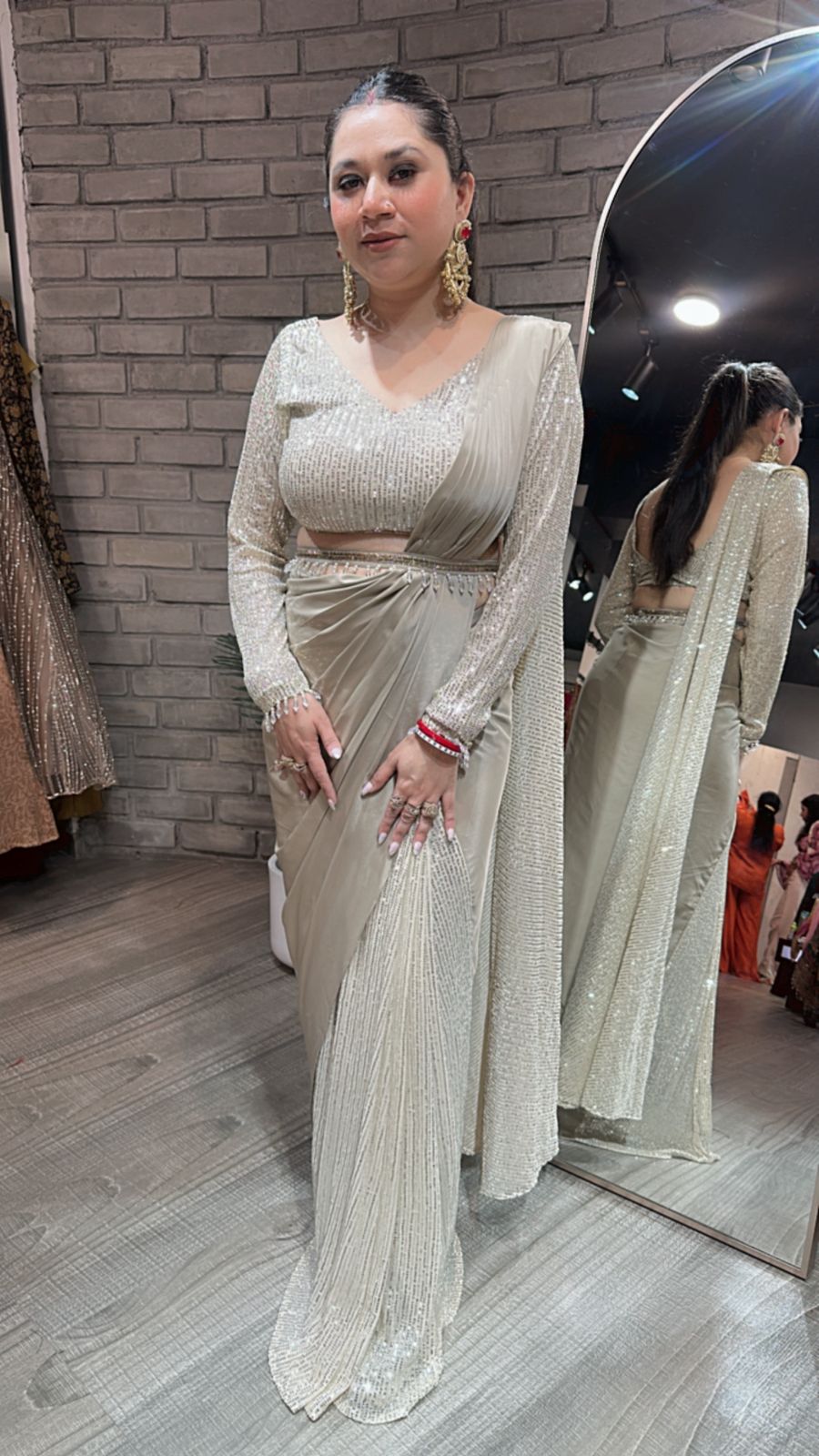 Bijli Bling Designer saree