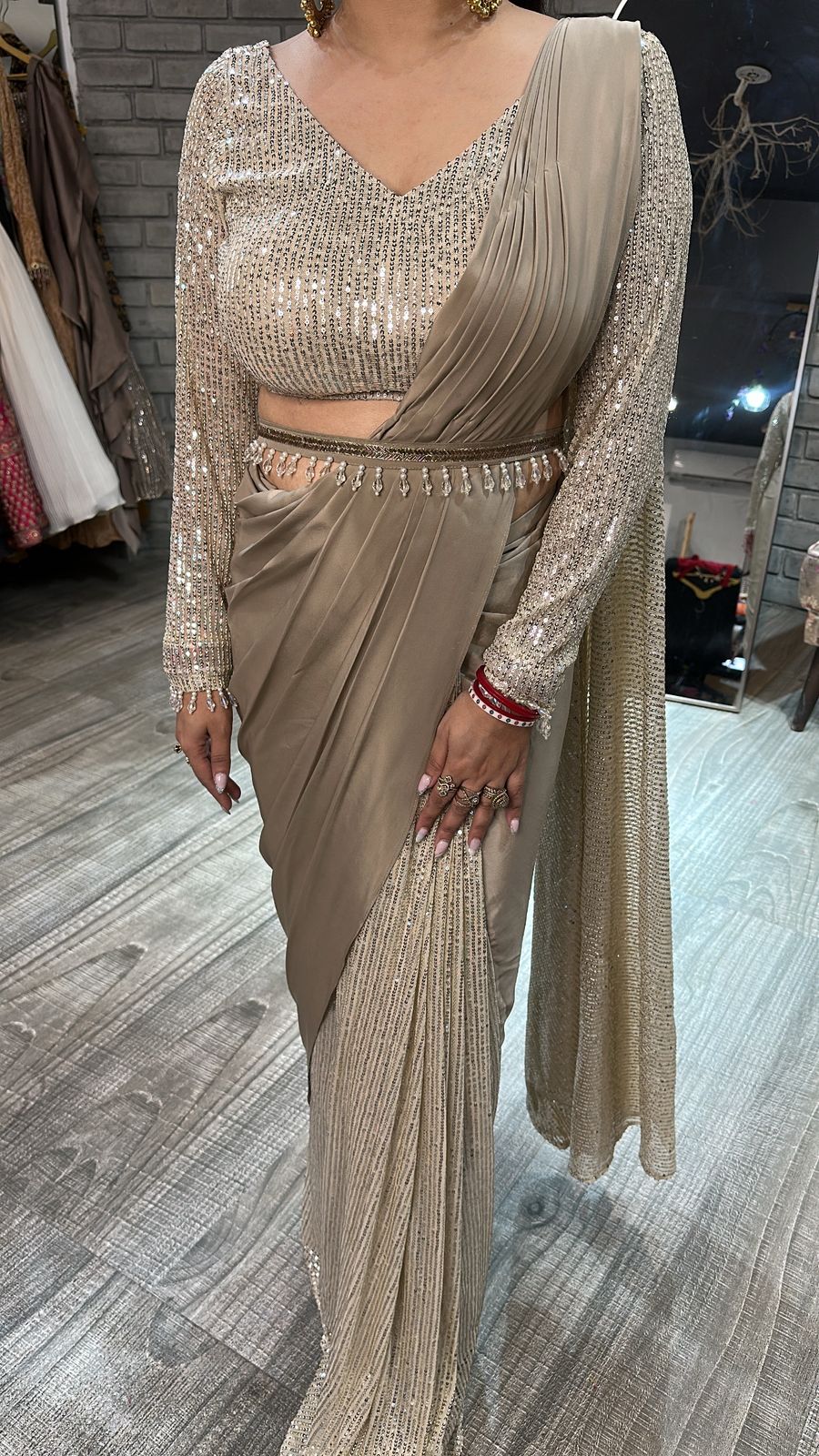 Bijli Bling Designer saree