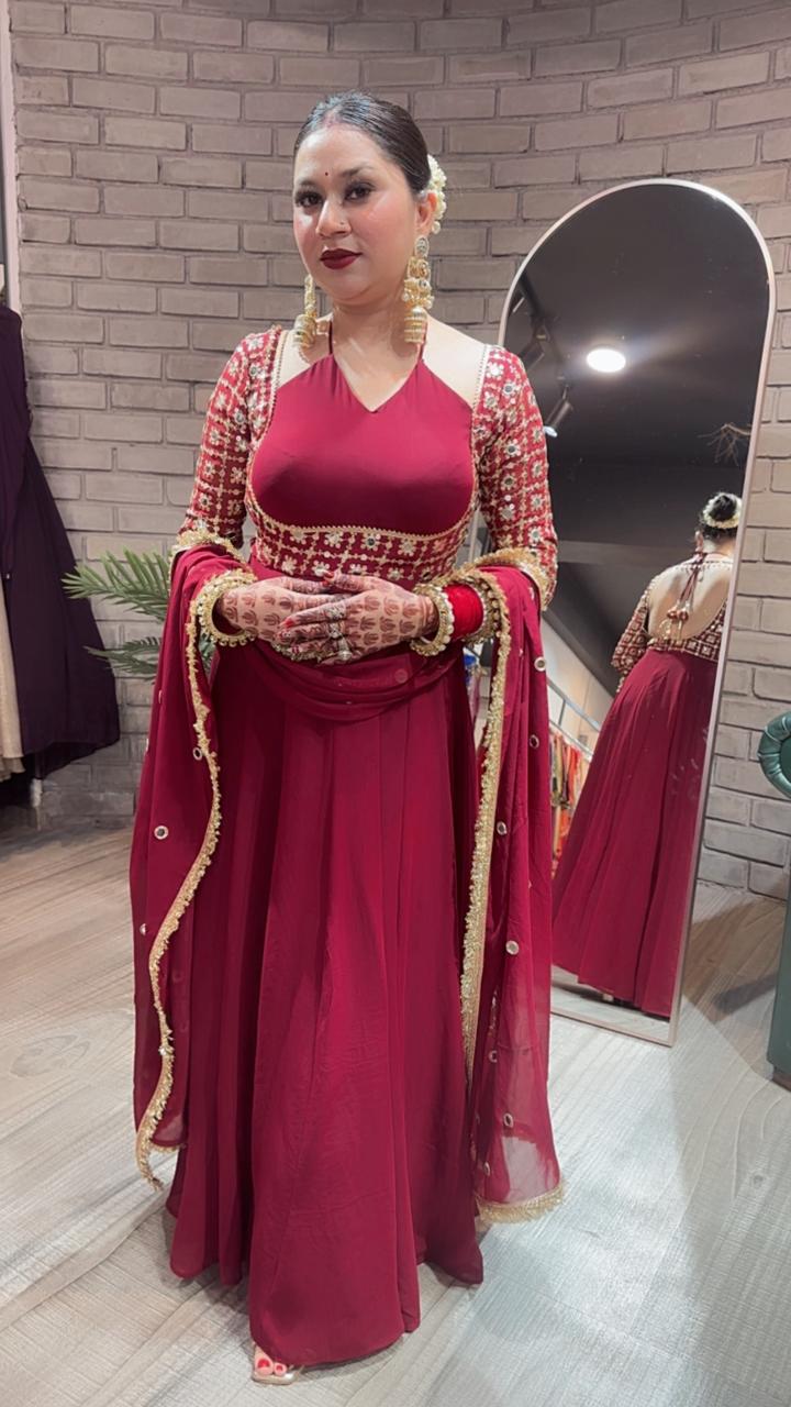 Nk karwa Designer Anarkali suit