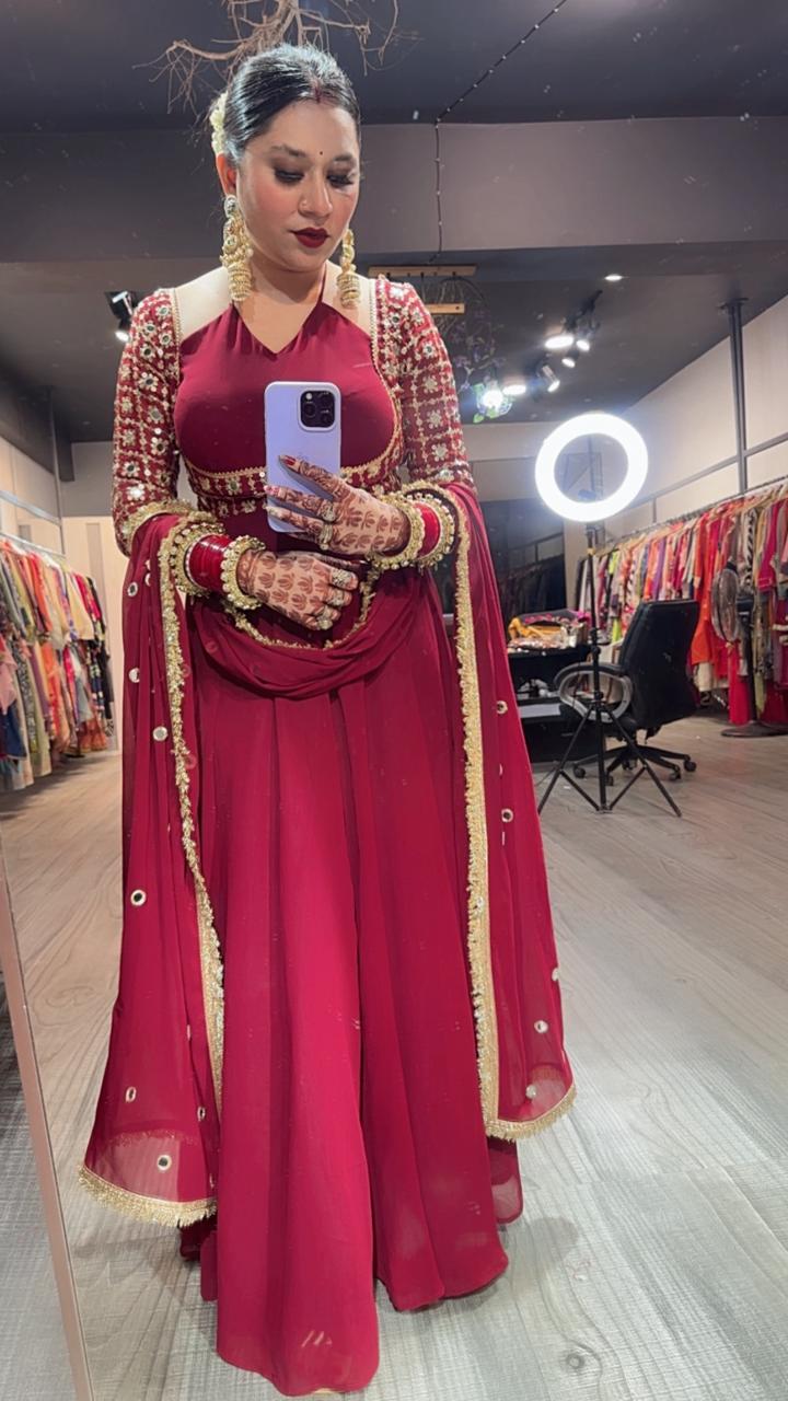 Nk karwa Designer Anarkali suit