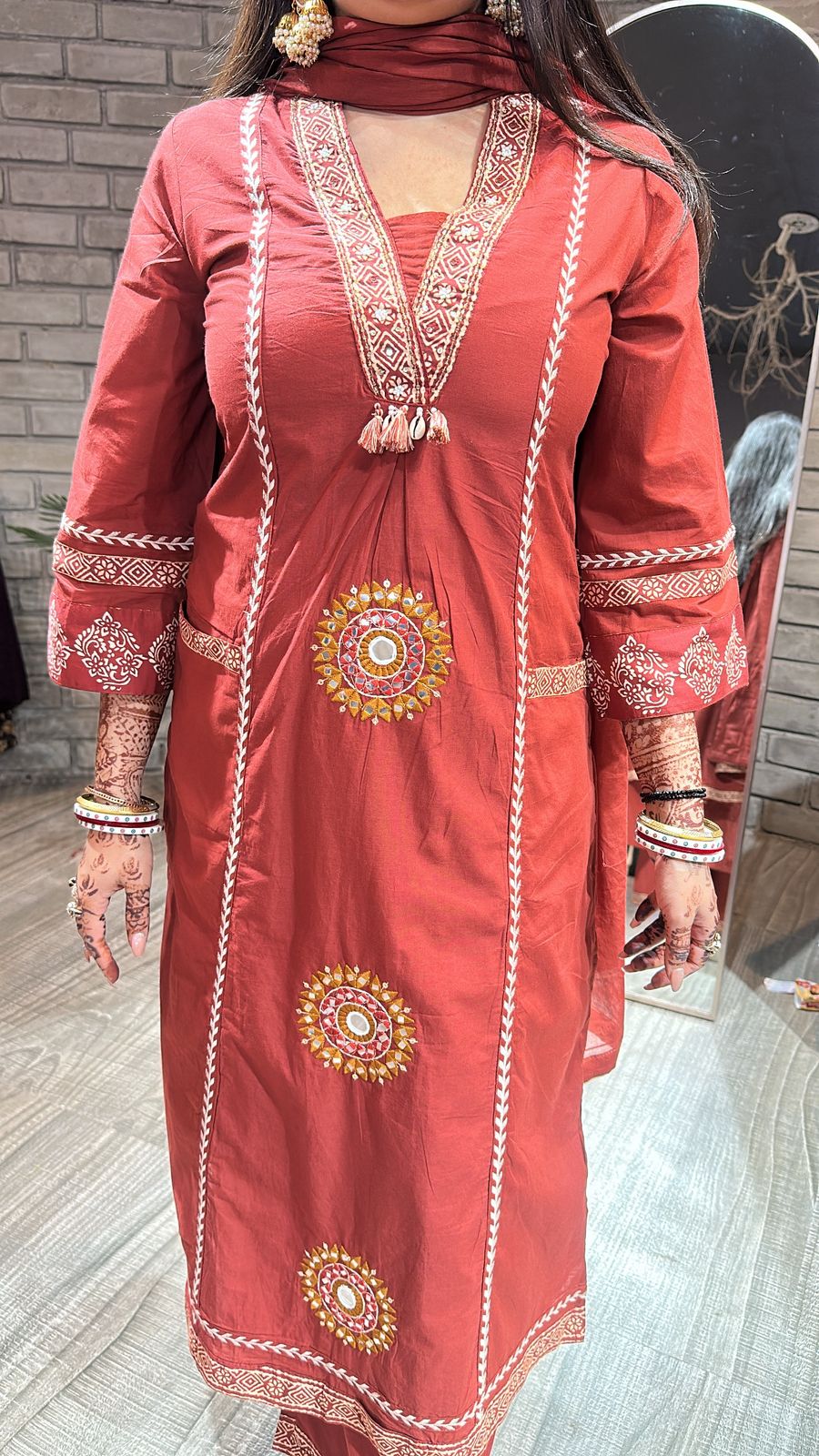 Jaisalmer Brick pocket A-Line suit