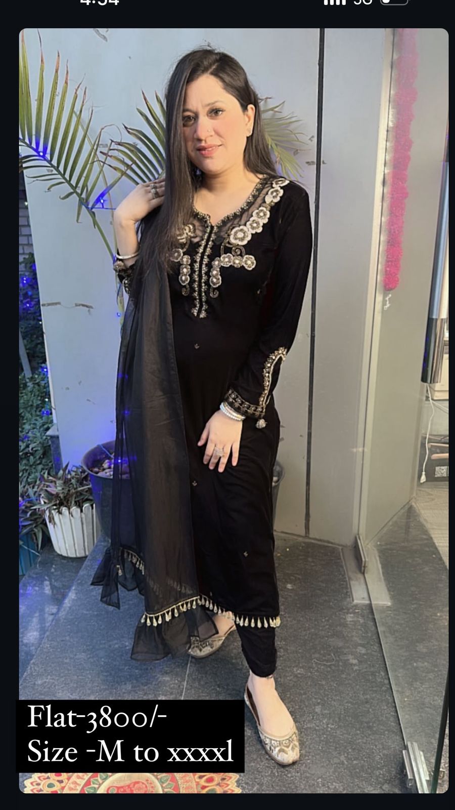 Celebrity Black Handwork velvet suit