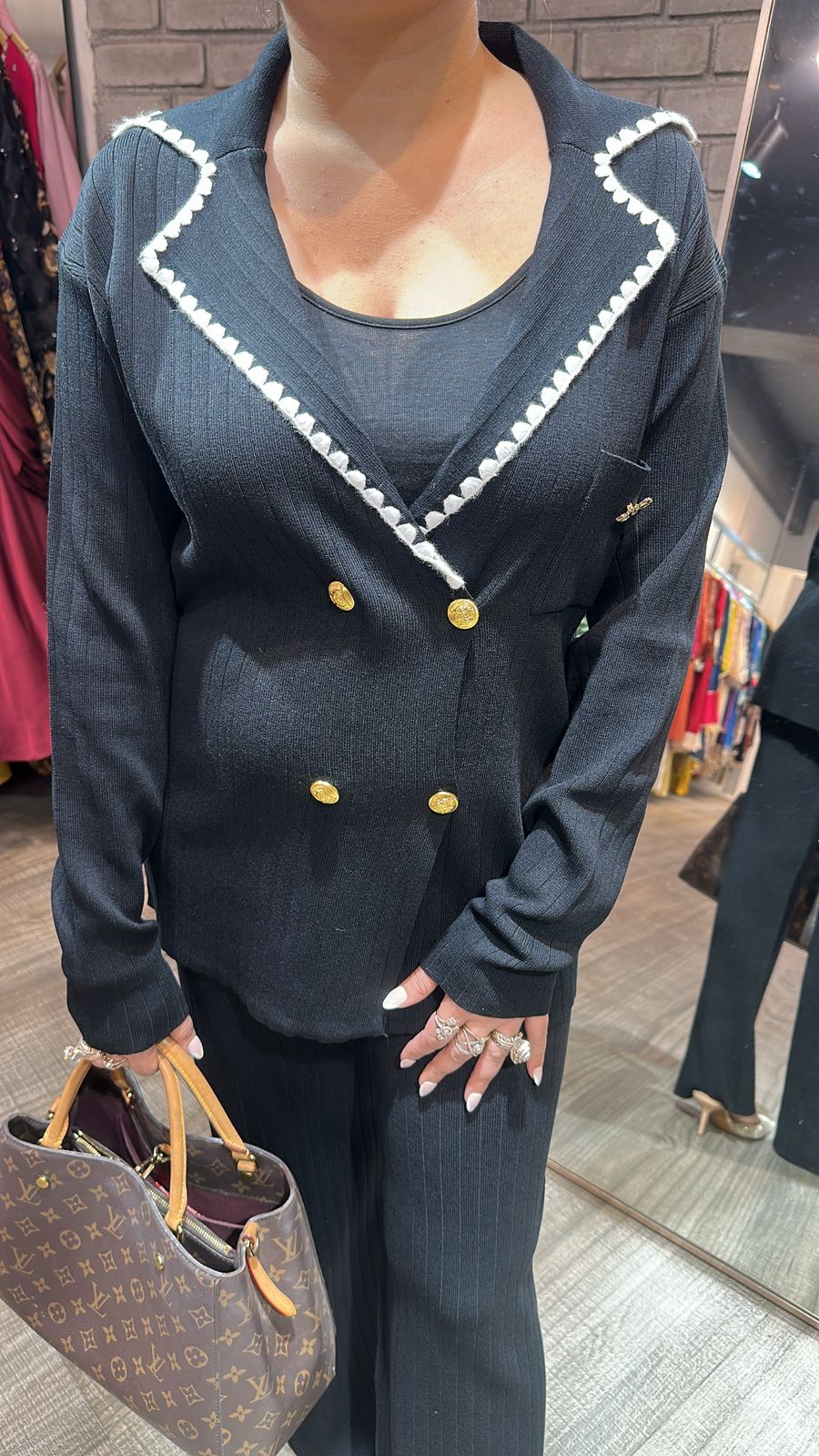 Rolex Black Woolen Cordset