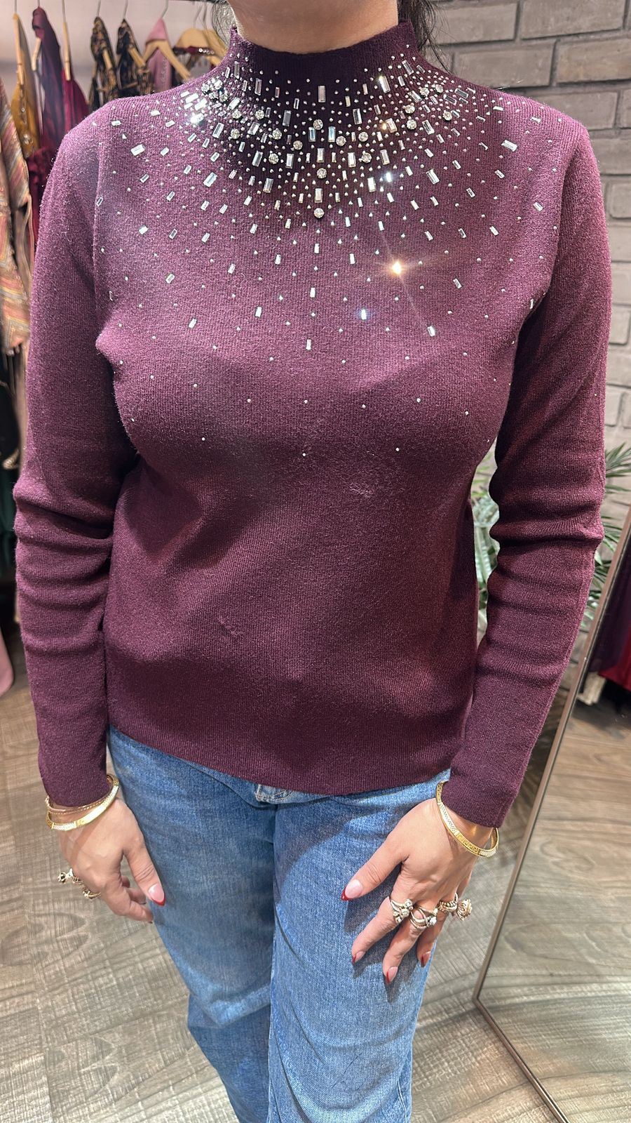 Noah Wine Woolen Sweater