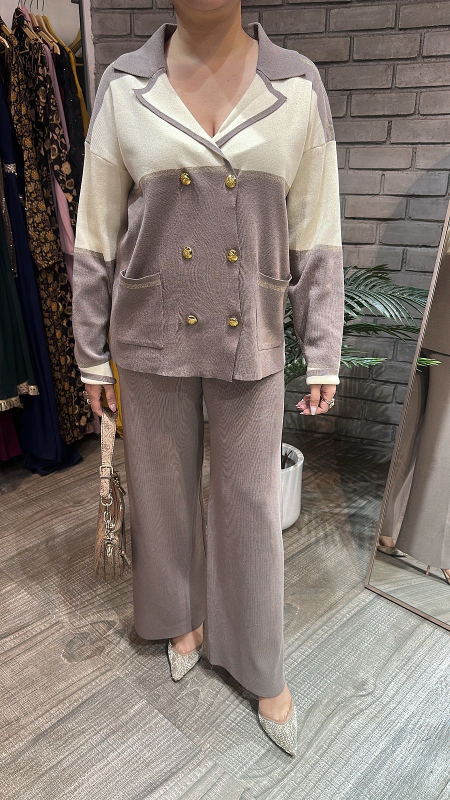 German Mouse offwhite Woolen Cordset