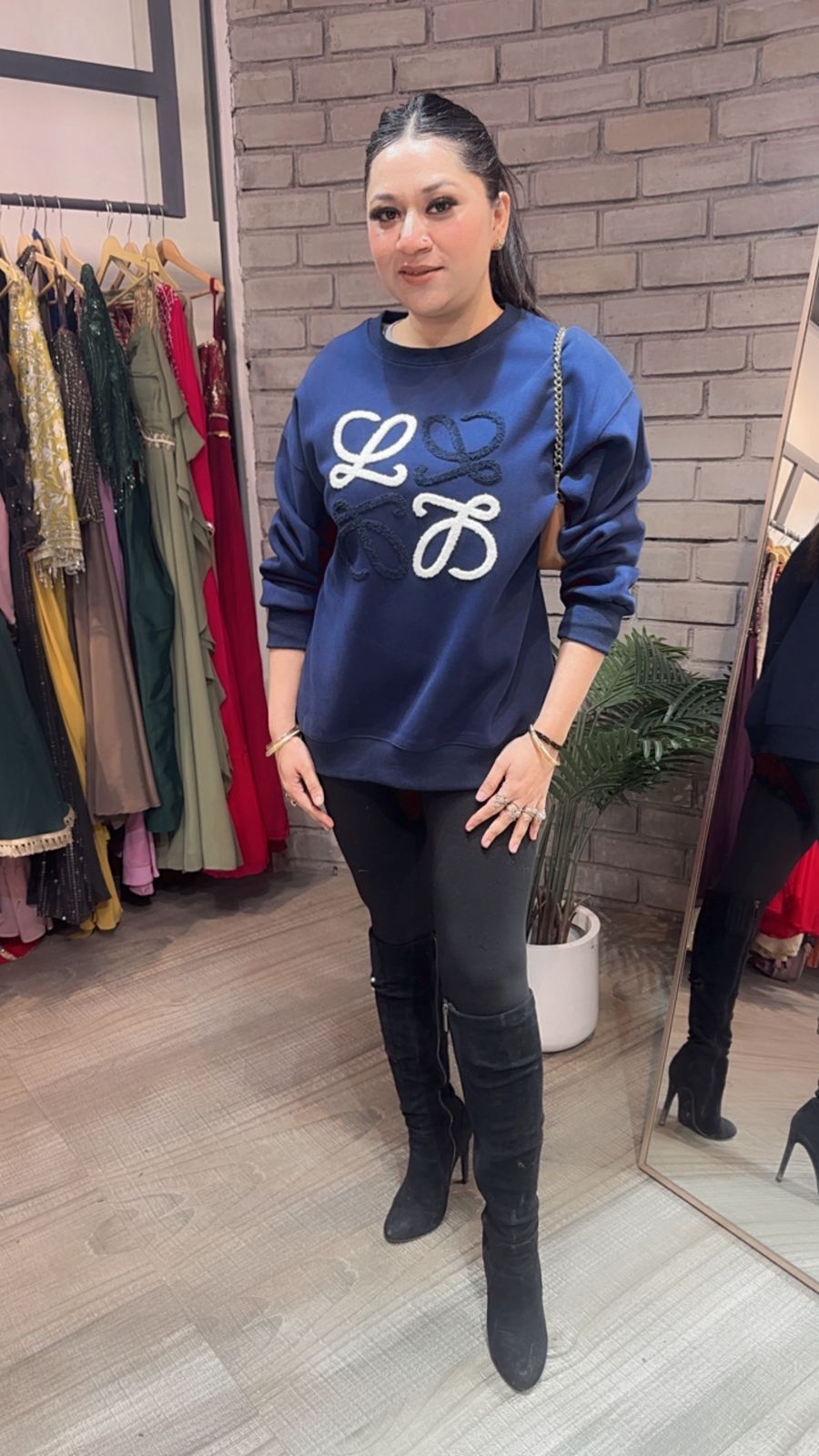 Beloved Navy Blue winter sweatshirt