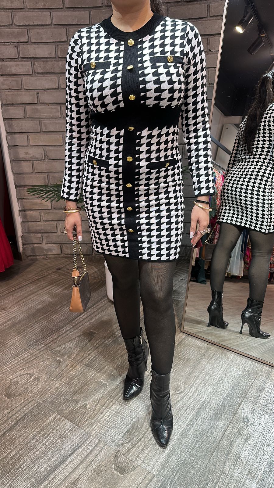 Whimsy Black Woolen Dress