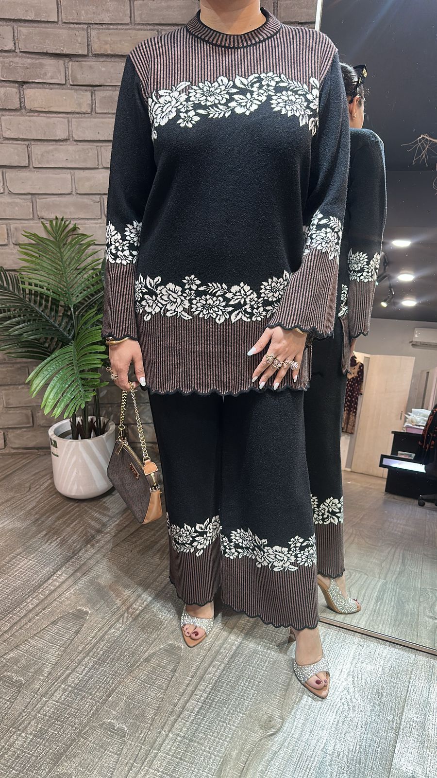 Diablo Black Woolen Cordset