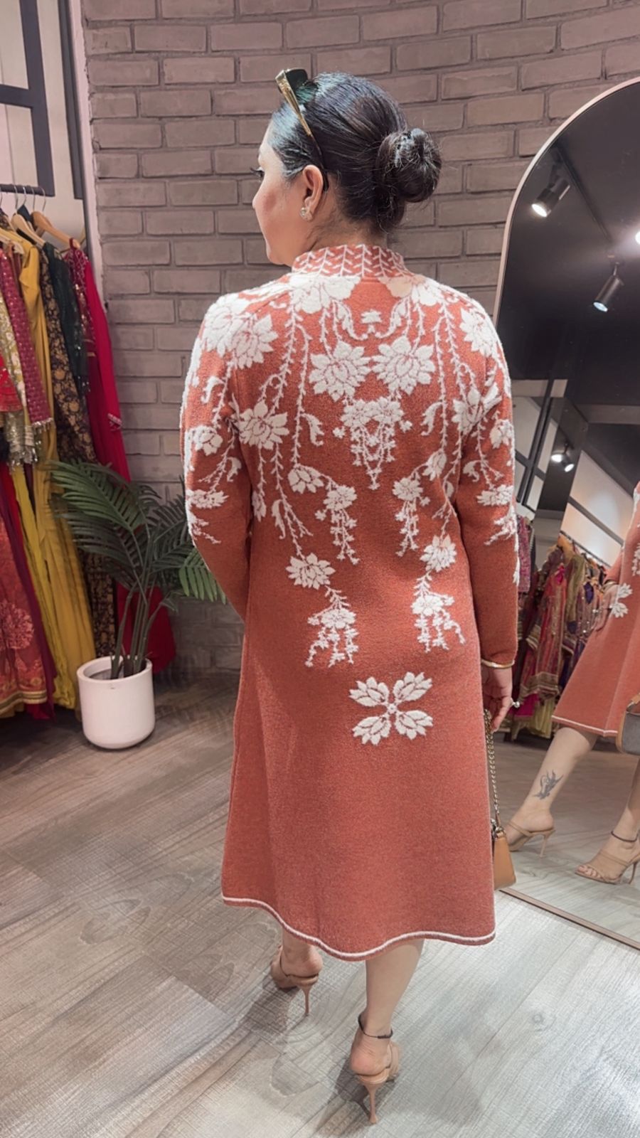 Soraya Rust Woolen Dress