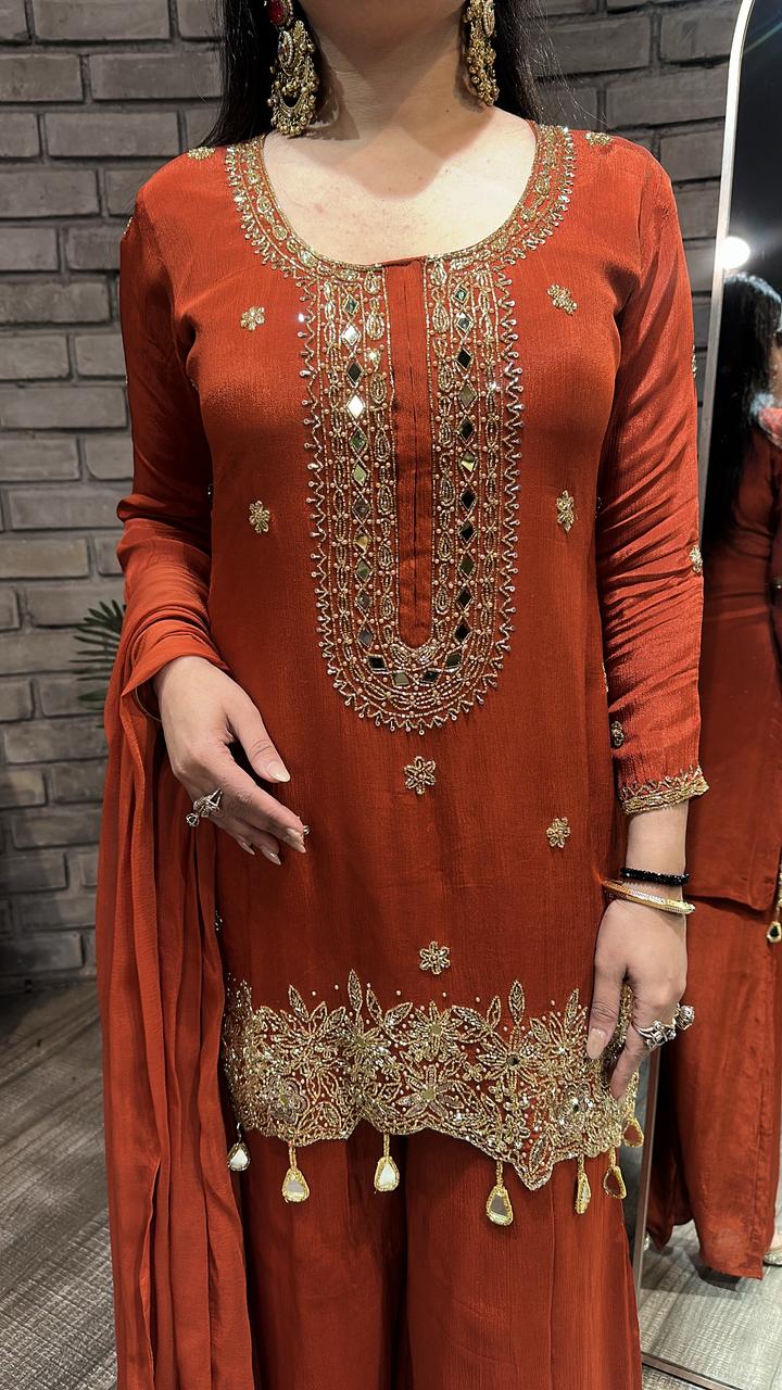 Asaya Rust Designer Suit