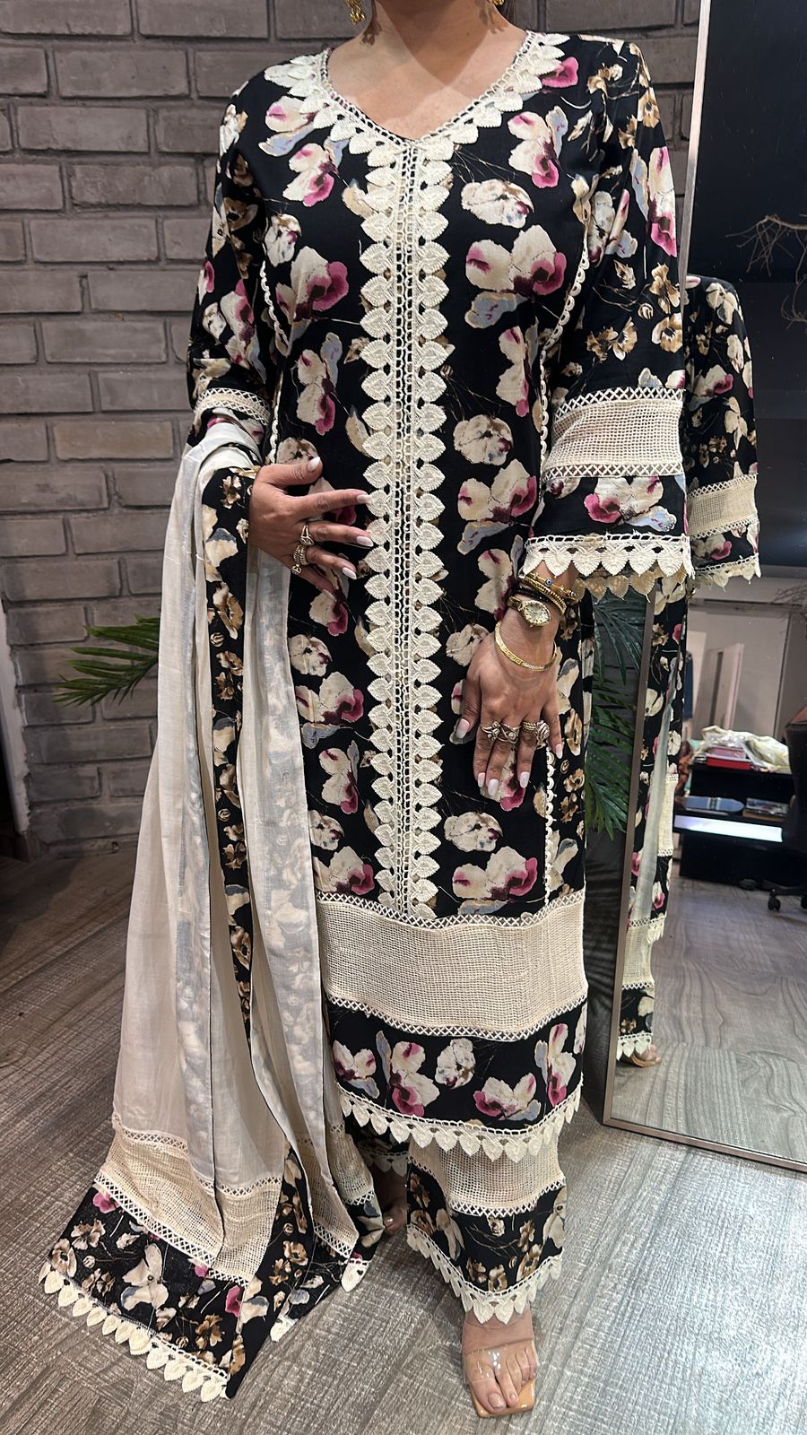 Thalassa Cotton Digital Designer Suit