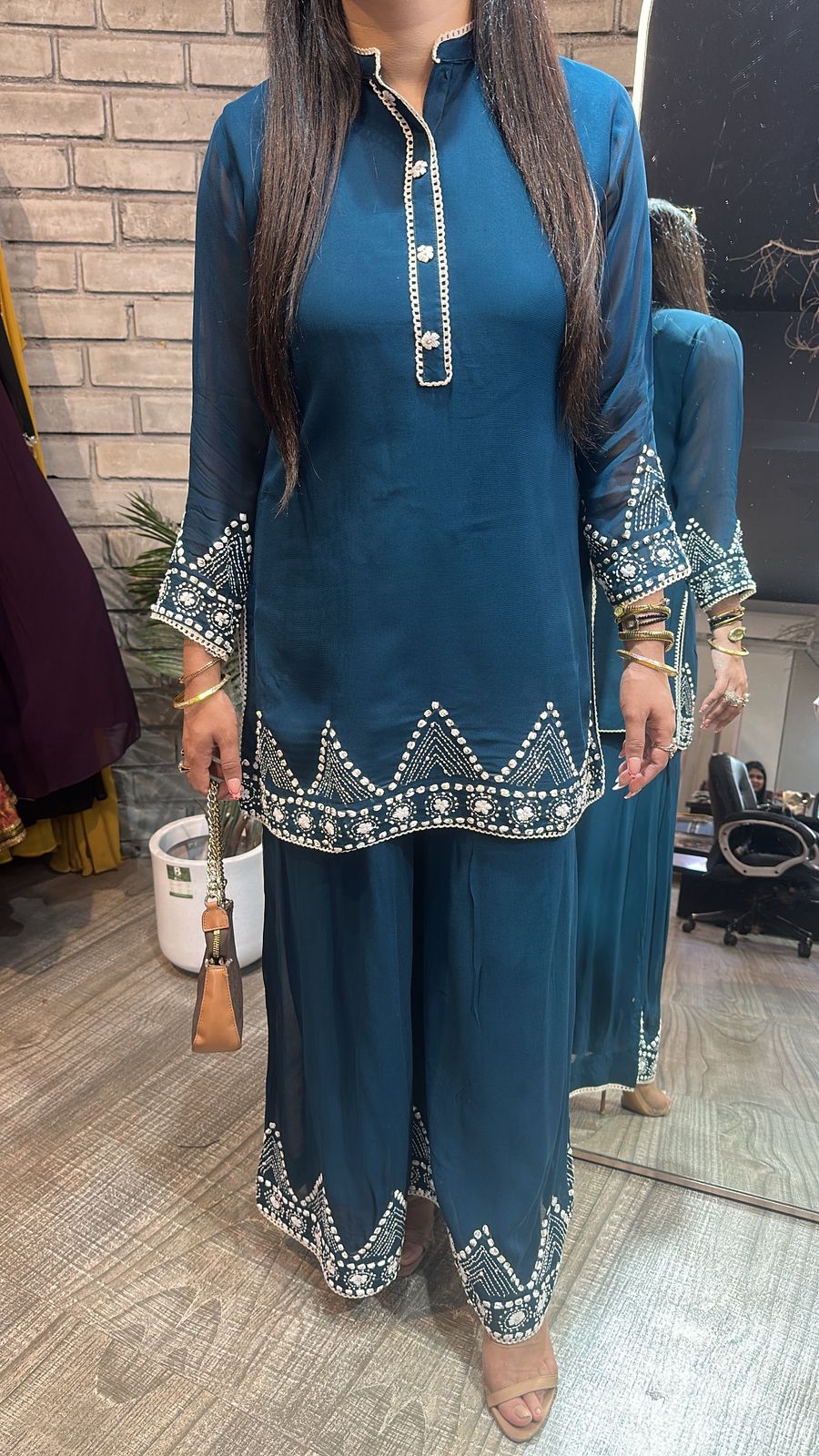 Dice Teal Blue Designer Cordset