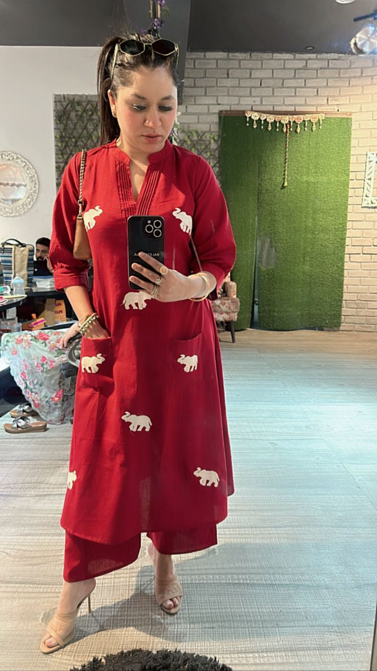 Red elephant Cordset