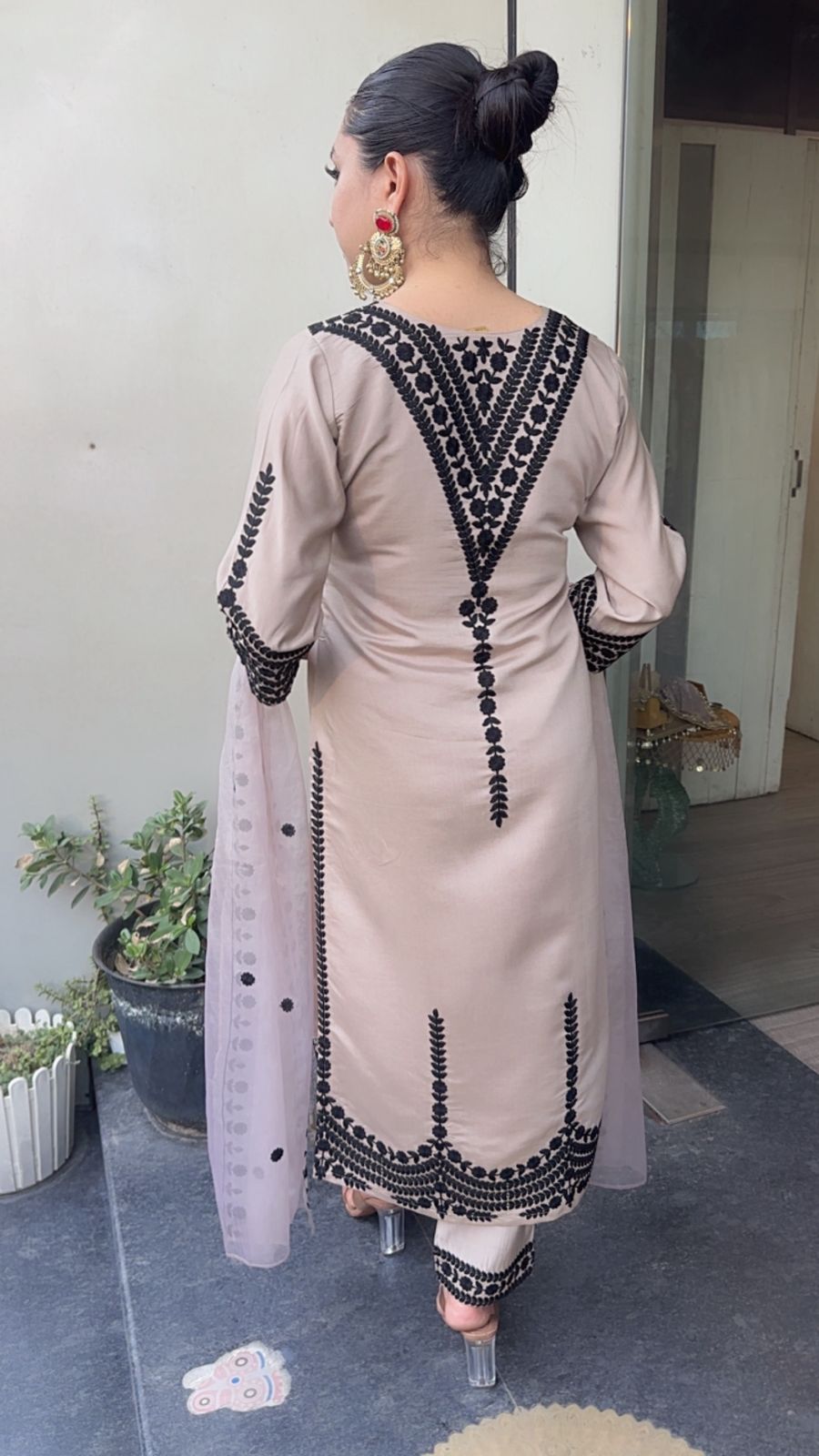 Adab Cotton Thread work Designer Suit