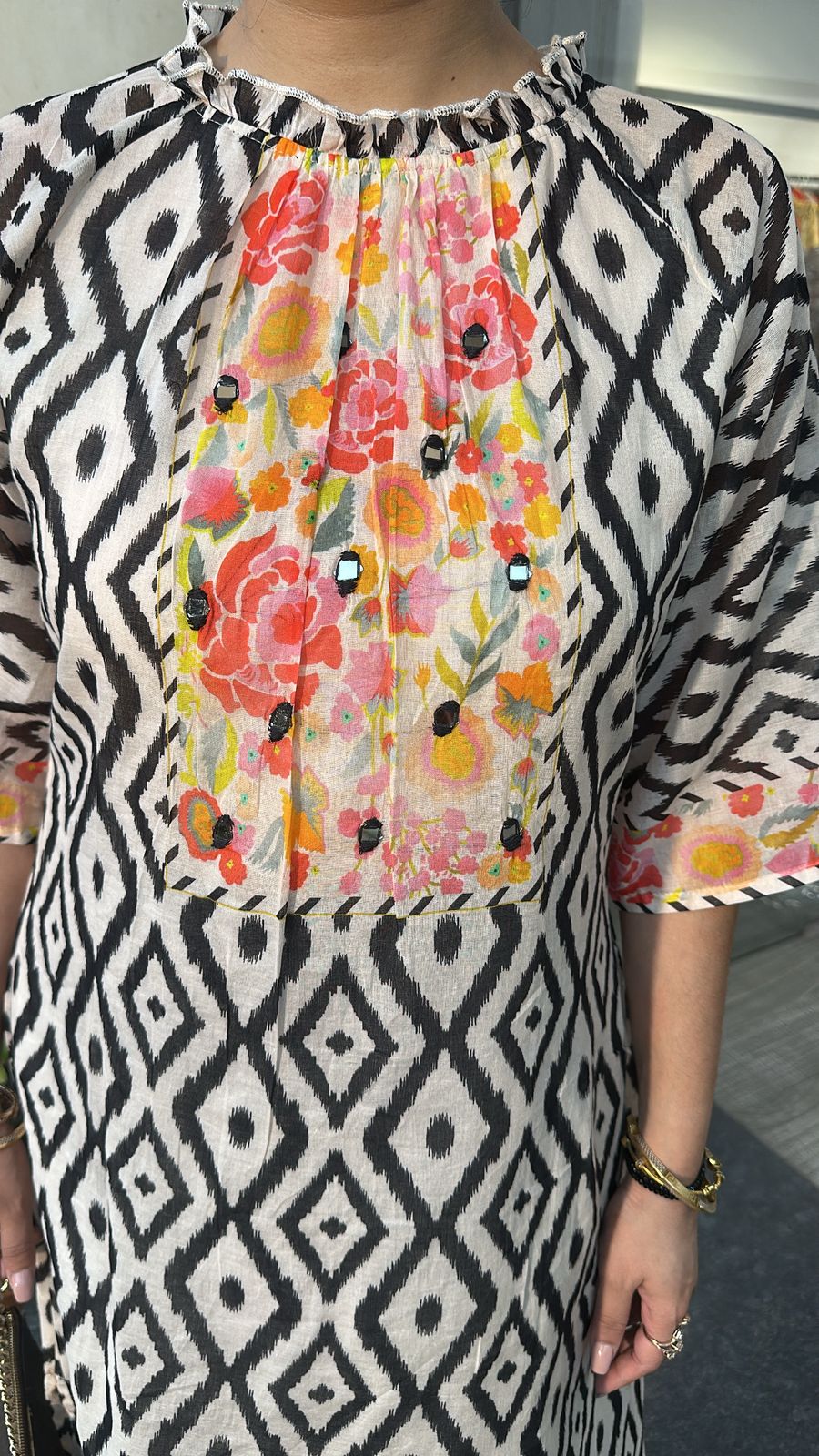 Zebra A line Digital Tunic Set