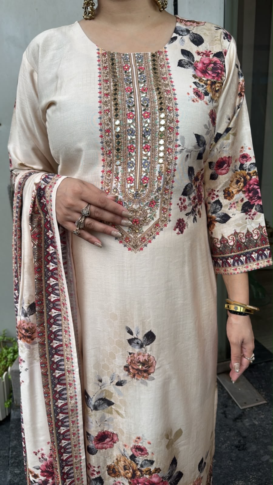 Jeesha Digital printed Designer Suit