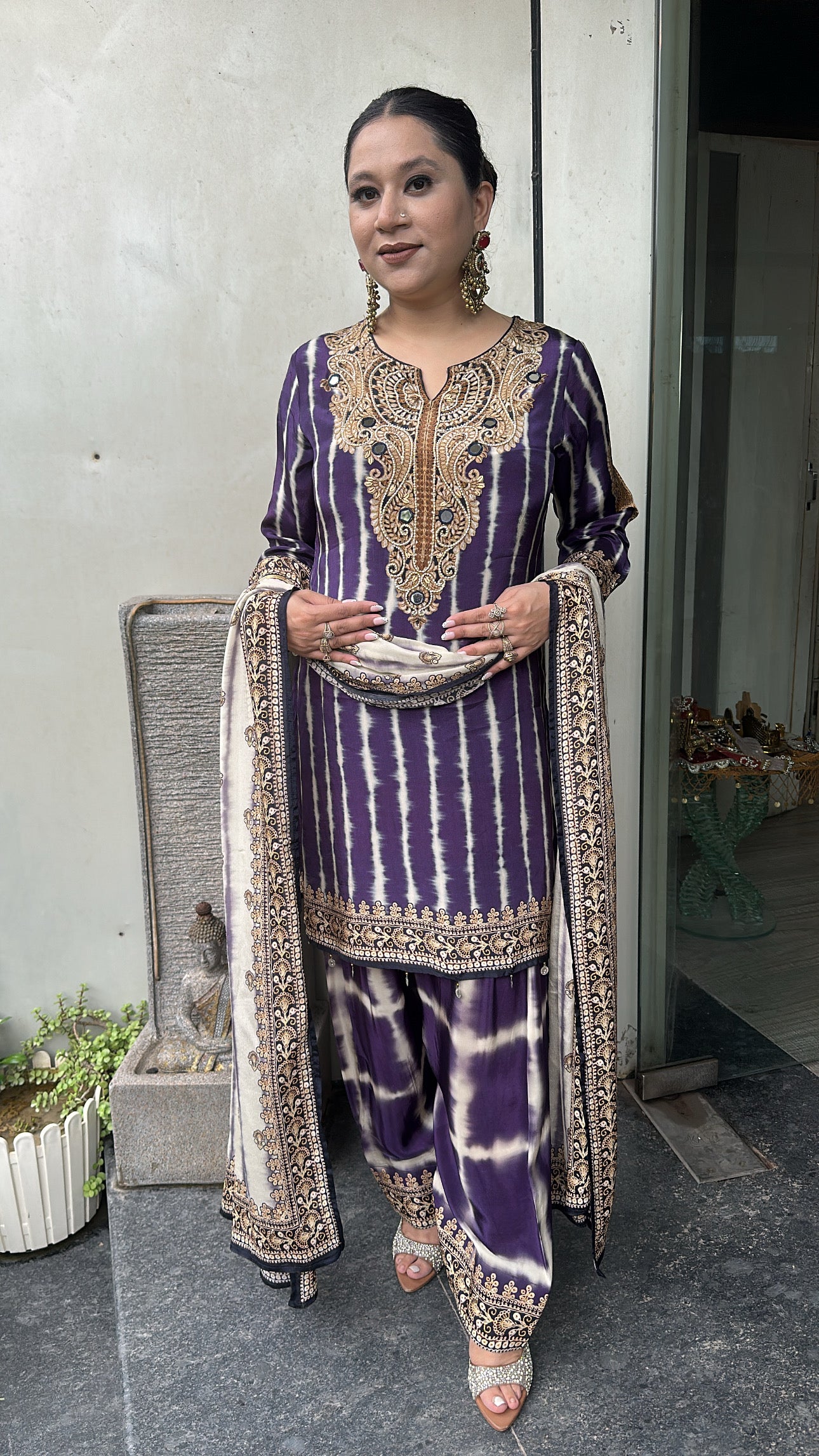 Sabha Jamun Digital print Farshi Designer Suit