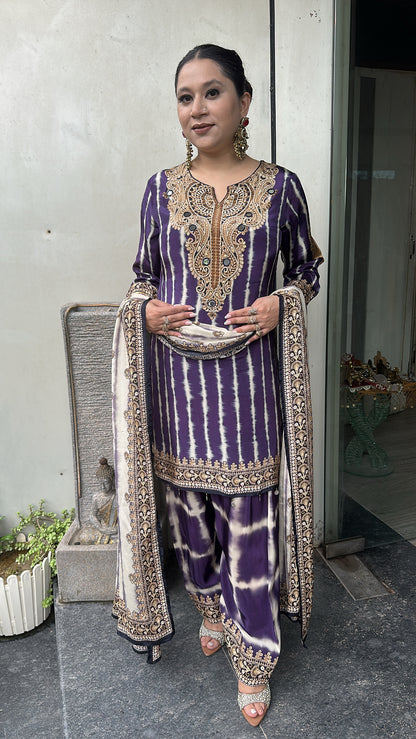 Sabha Jamun Digital print Farshi Designer Suit