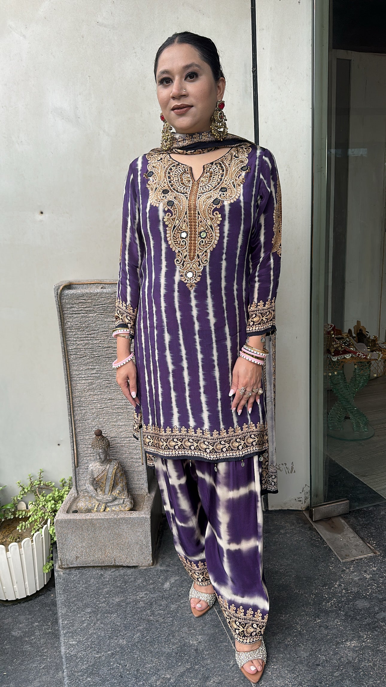 Sabha Jamun Digital print Farshi Designer Suit