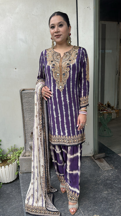 Sabha Jamun Digital print Farshi Designer Suit