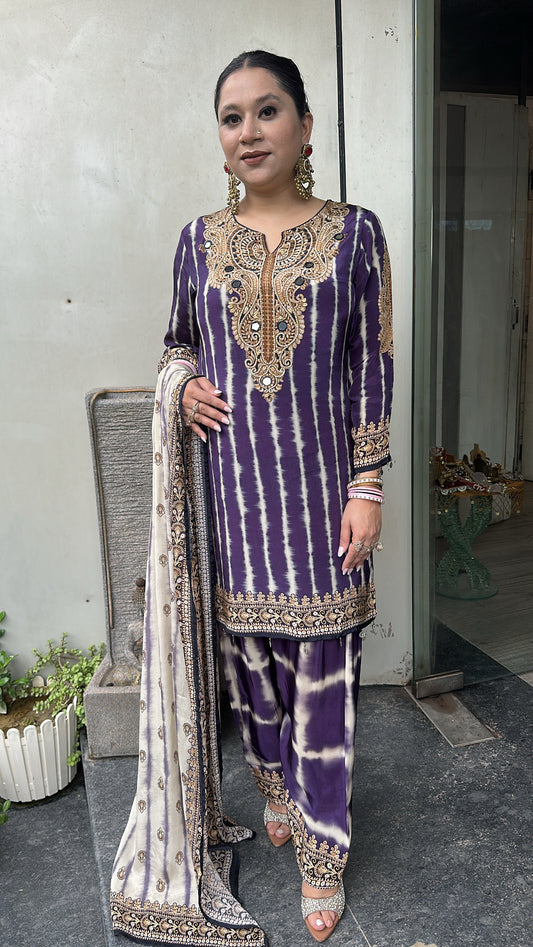 Sabha Jamun Digital print Farshi Designer Suit