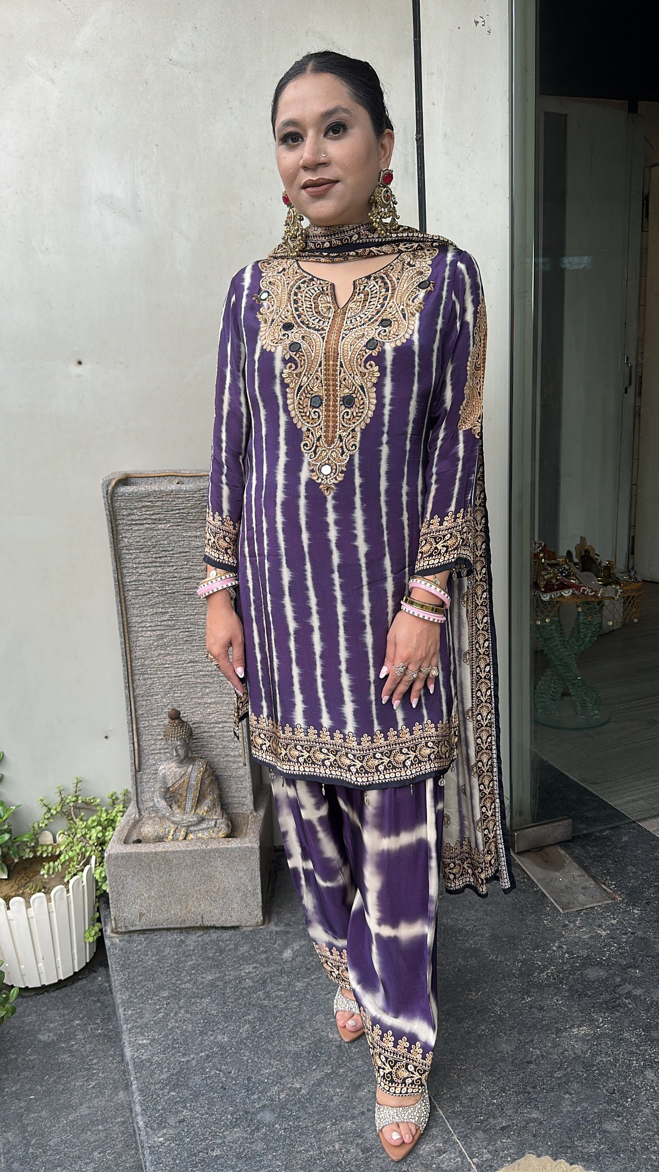 Sabha Jamun Digital print Farshi Designer Suit