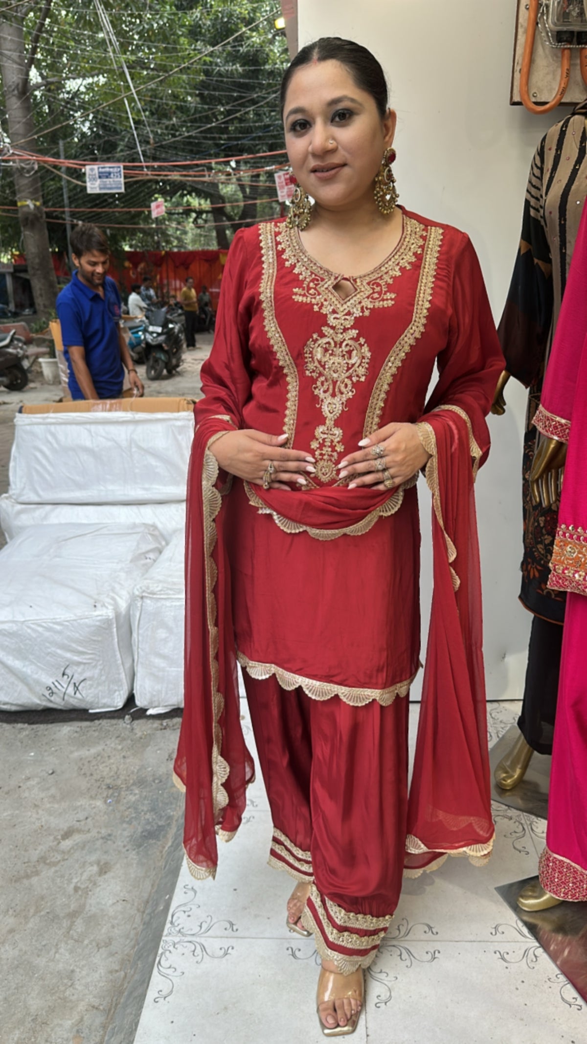 Lakshmi Embroidered Designer Farshi Salwar Suit