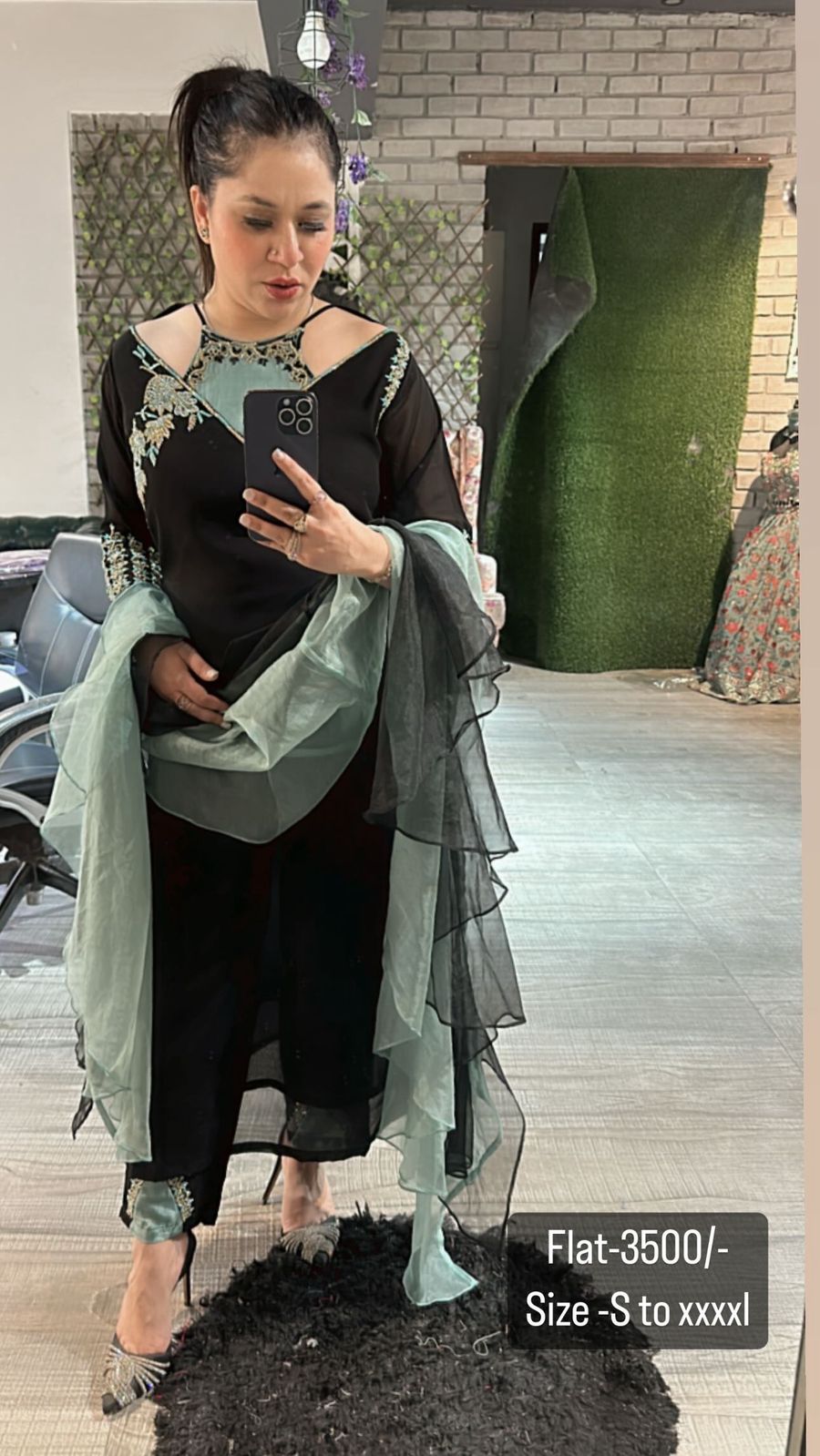 Black Hit Designer 3pcs suit