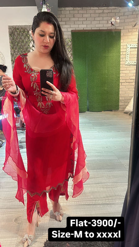 Red Firangi Suit