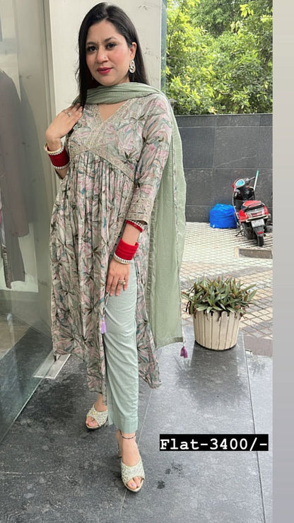 Printed Anarkali suit