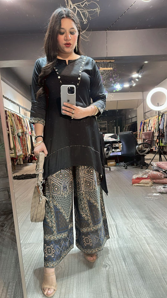 Shadow printed pant Cordset