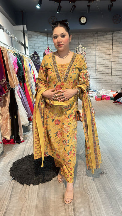 Lala printed cotton suit 3pcs