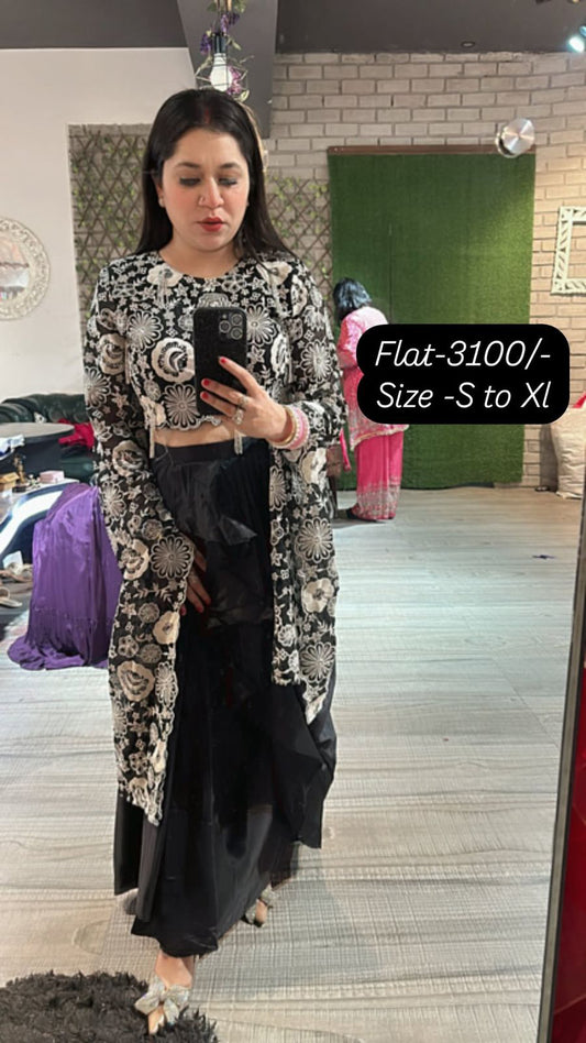 Flower Dhoti set 2pc