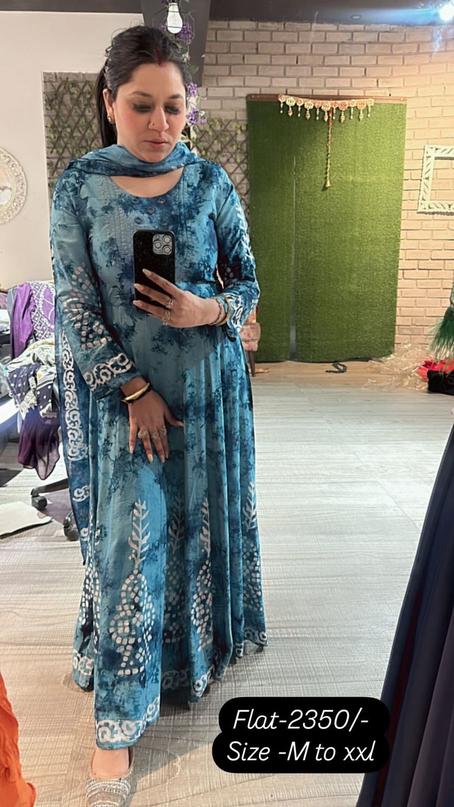 Cotton Batik Anarkali