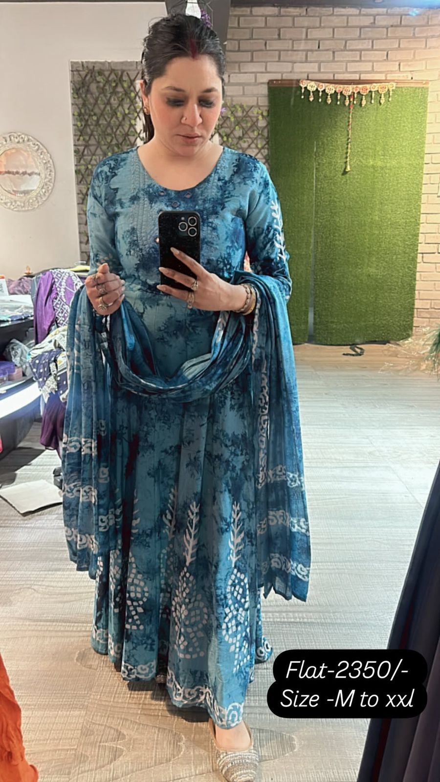Cotton Batik Anarkali