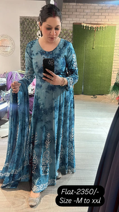 Cotton Batik Anarkali