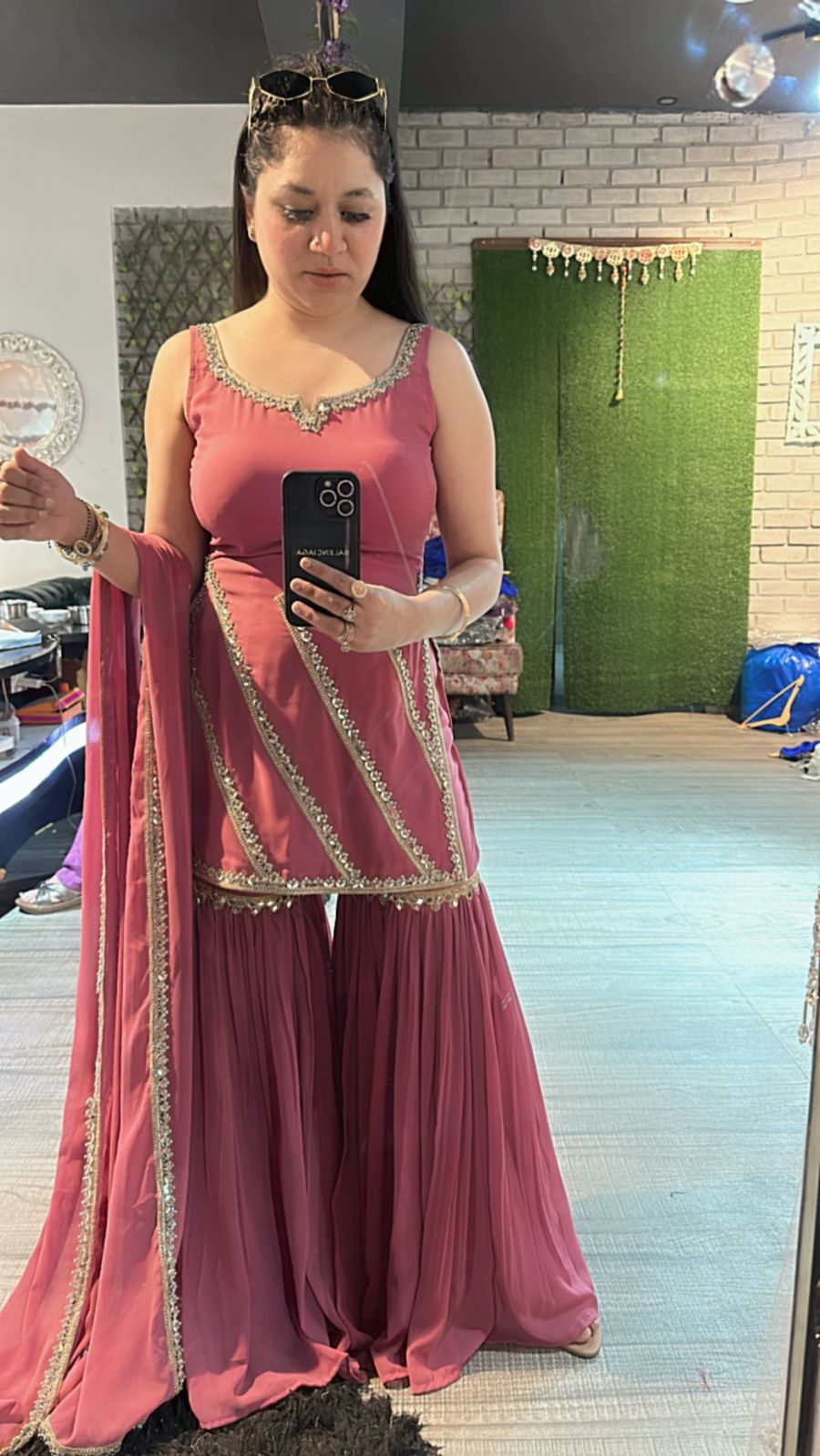Libas onion pink Mirror sharara