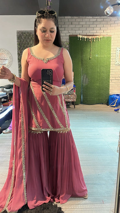 Libas onion pink Mirror sharara