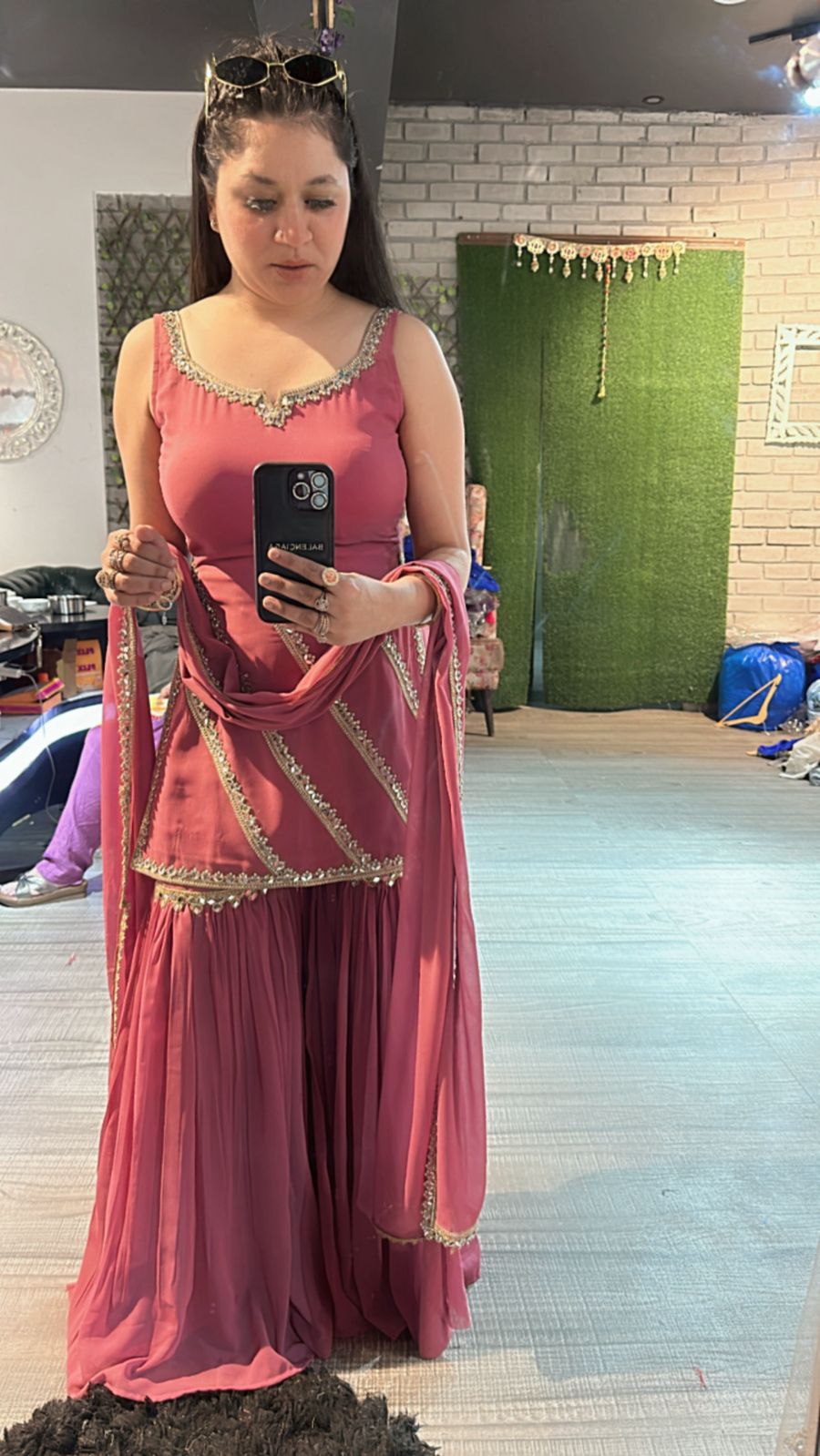 Libas onion pink Mirror sharara