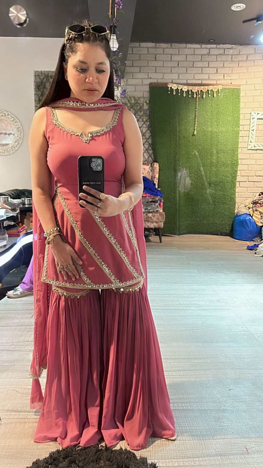 Libas onion pink Mirror sharara
