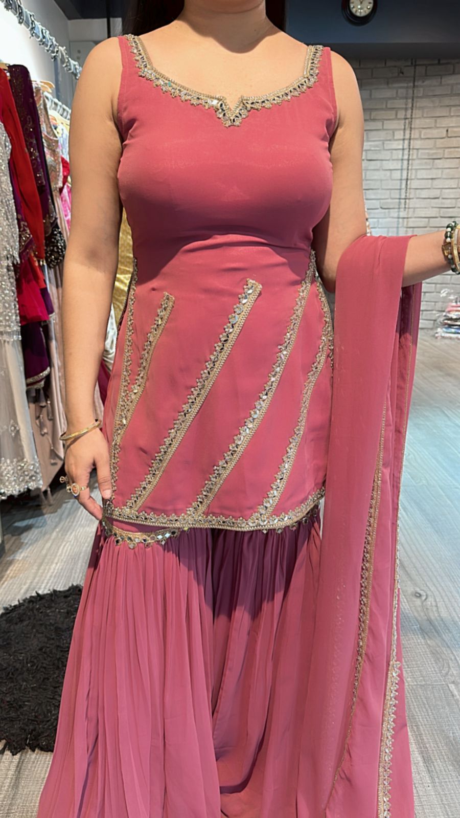 Libas onion pink Mirror sharara
