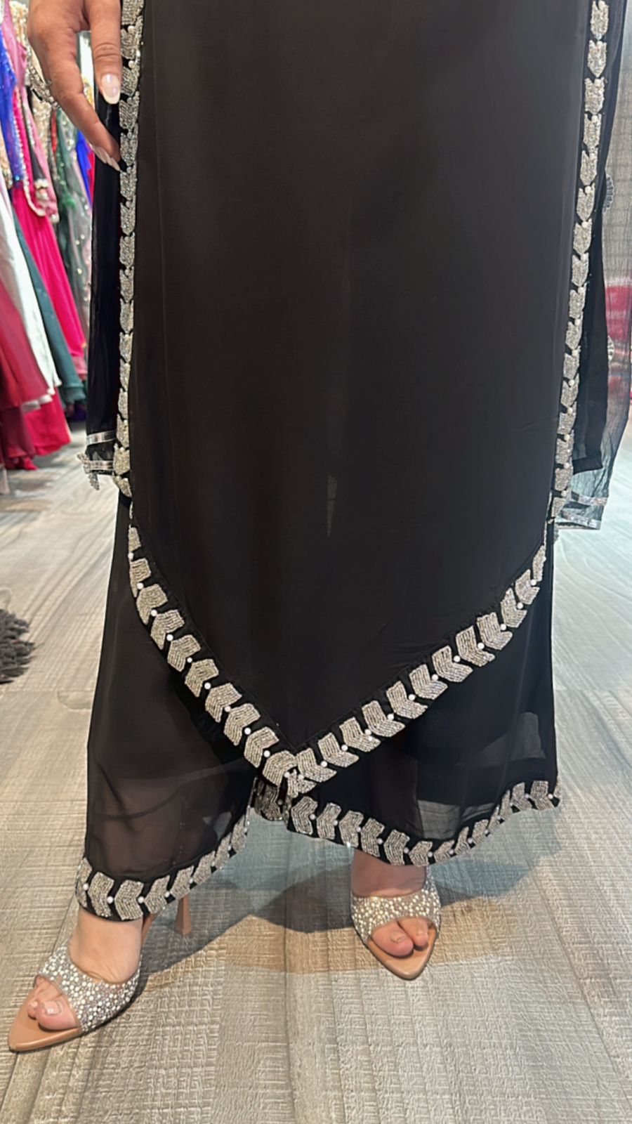 Katdana Black Potli suit 4pc