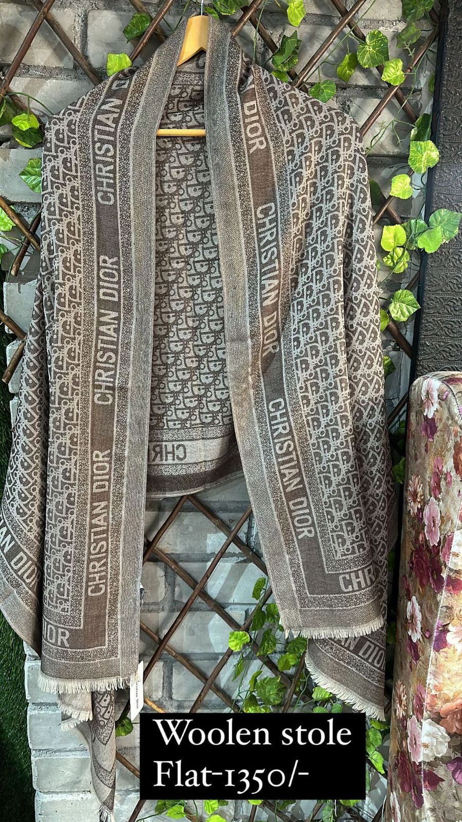 Brown Dior Stole